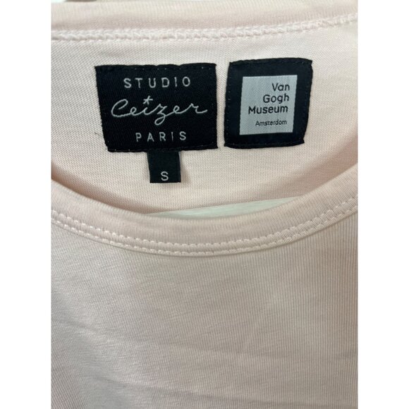 Studio Ceizer Women’s Small Pink Red Graphic Tee Short Sleeve T Shirt - Picture 11 of 13